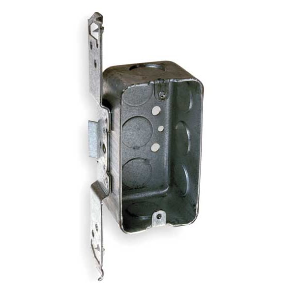 Raco Electrical Box, 13 cu in, Handy Box Type, 1 Gang, Galvanized Zinc - 662