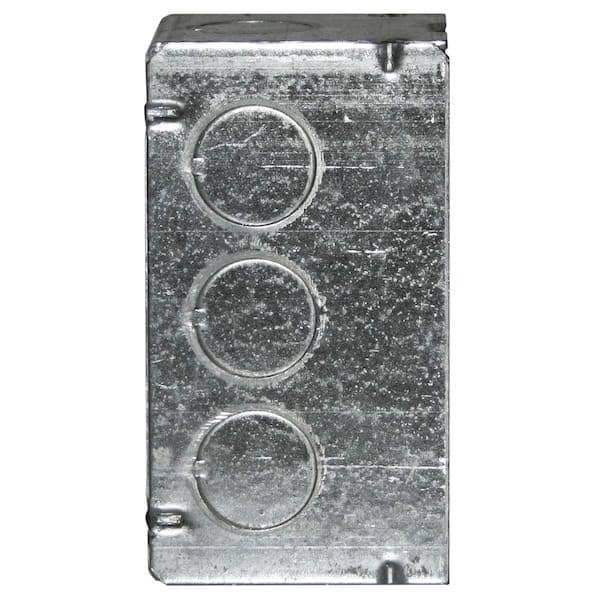 Racoorporated Electrical Box, 16.5 cu in, Handy Box Type, 1 Gang, Steel - 8670