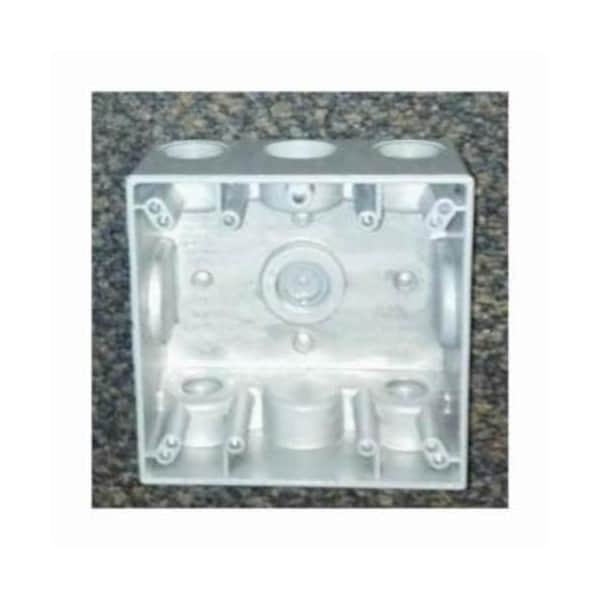 Mulberry Electrical Box, 30.5 cu in, Outlet Box Type, 2 Gangs, Aluminum - 30245