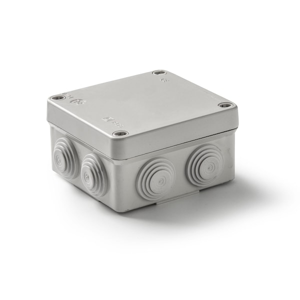 Famatel Usa Electrical Box, Junction Box, ABS, Punchouts, 4.05'' x 4.05'' x 2.16'' - 3011