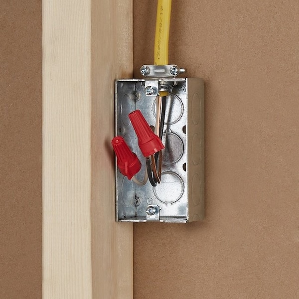 Racoorporated Electrical Box, 11.5 cu in, Wall Box Type, 1 Gang, Steel - 8650