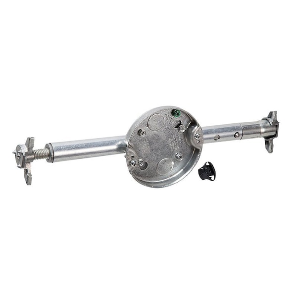 Raco Retro-Brace Box Remodeling Kit, 1-1/2 in D, 0-Gang, 2-Knockout, Steel - 939
