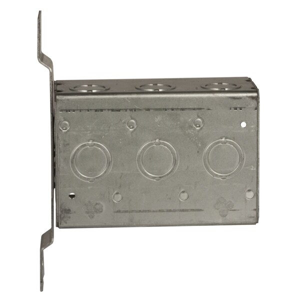 Raco Electrical Box, 47.8 cu in, Wall Box Type, 3 Gangs, Steel - 686