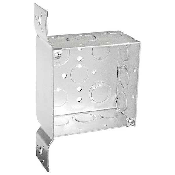 Southwire Electrical Box, 30.3 cu in, Square Box Type, 4 Gangs, Steel - 52171-FS