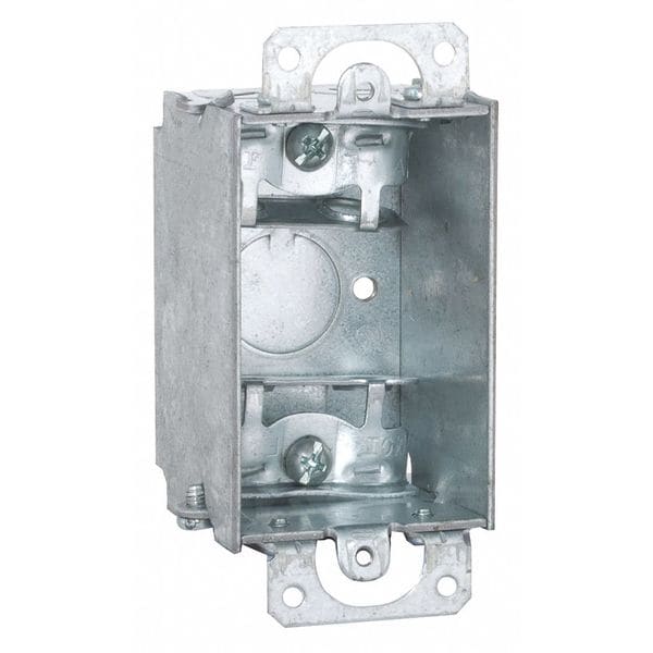 Raco Electrical Box, 10.3 cu in, Switch Box Type, 1 Gang, Steel - 440