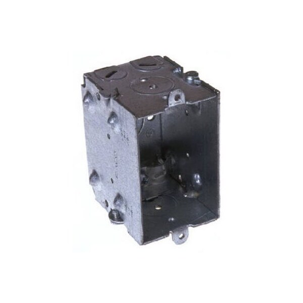 Racoorporated Electrical Box, 12.5 cu in, Switch Box Type, 1 Gang, Steel - 528