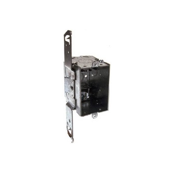 Racoorporated Electrical Box, 14 cu in, Switch Box Type, 1 Gang, Steel - 574