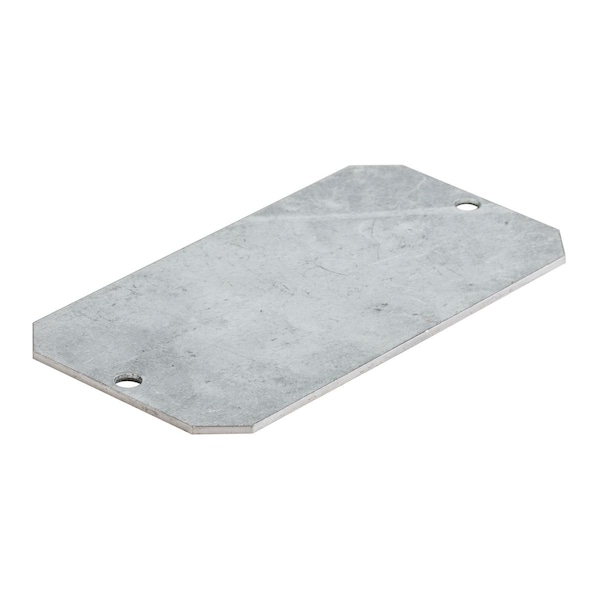 Hubbell Wiring Device-Kellems Recessed 10" Series, Bottom Feed Plate, Center, Blank - S1R10CBFBLANK