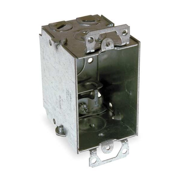 Raco Electrical Box, 12.5 cu in, Switch Box Type, 1 Gang, Galvanized Zinc - 518
