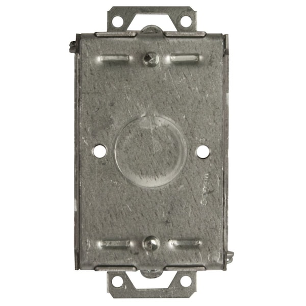 Raco Electrical Box, 12.5 cu in, Switch Box Type, 1 Gang, Galvanized Zinc - 518