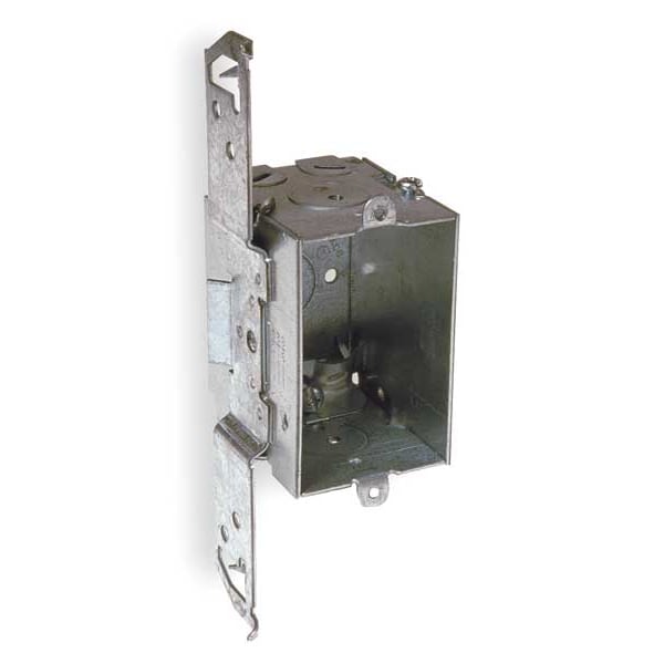 Raco Electrical Box, 12.5 cu in, Switch Box Type, 1 Gang, Galvanized Zinc - 531