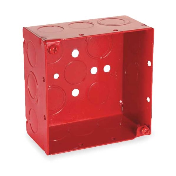 Raco Electrical Box, 30.3 cu in, Square Box Type, 2 Gangs, Galvanized Steel, Square Shape - 911-3