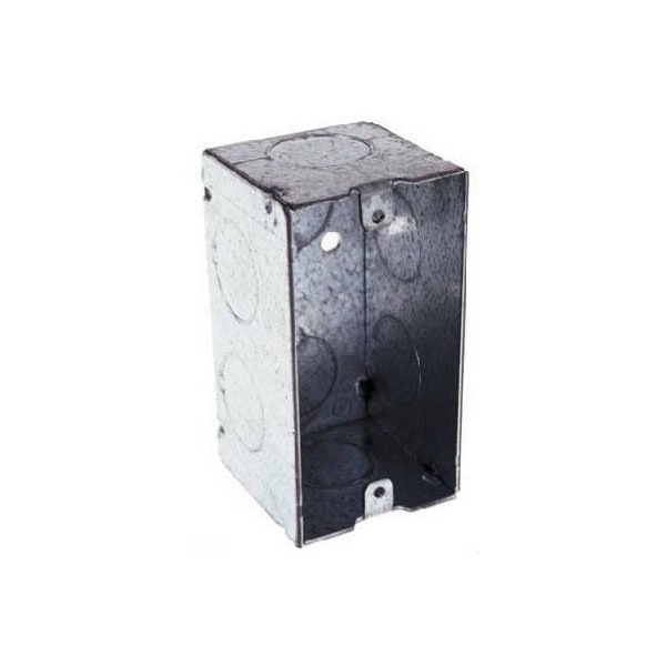 Racoorporated Electrical Box, 16.5 cu in, Handy Box Type, 1 Gang, Steel - 674