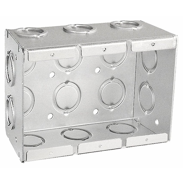 Southwire Electrical Box, 45 cu in, Masonry Box Type, 3 Gangs, Steel - TB-325