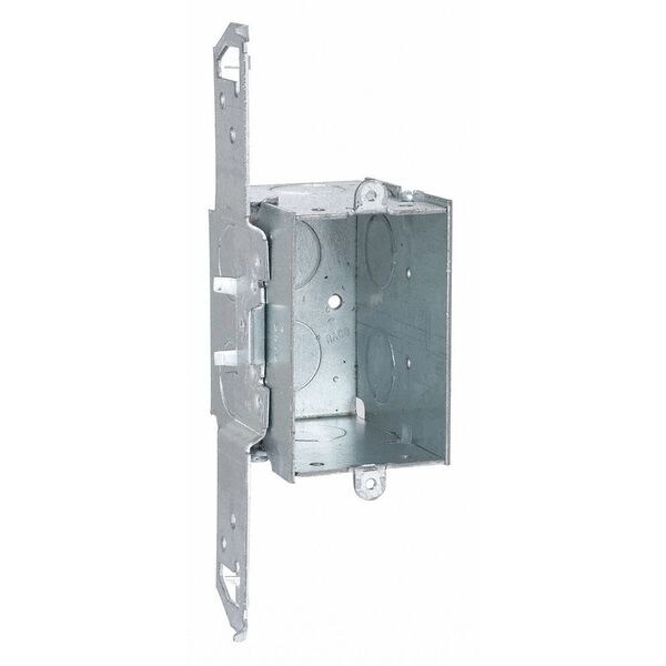Raco Electrical Box, 14 cu in, Switch Box Type, 1 Gang, Steel - 562