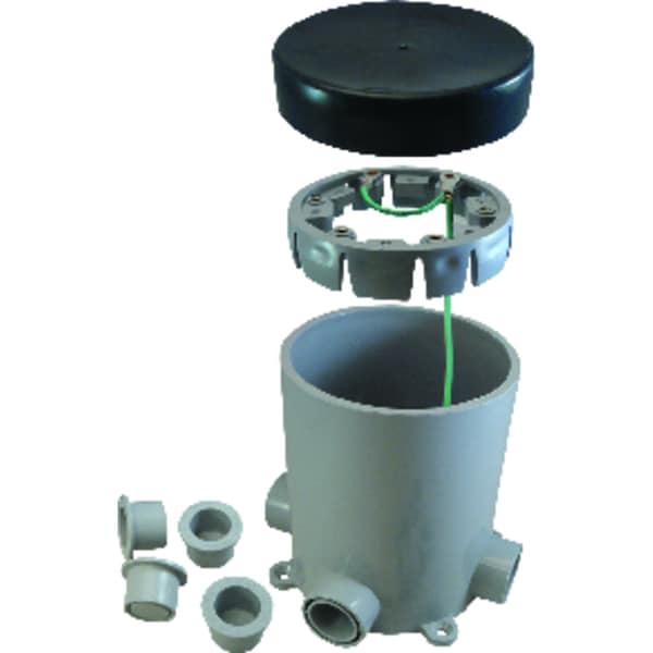 Cantex Electrical Box, 19.5 cu in, Junction Box Type, 1 Gang, PVC - 5133760U
