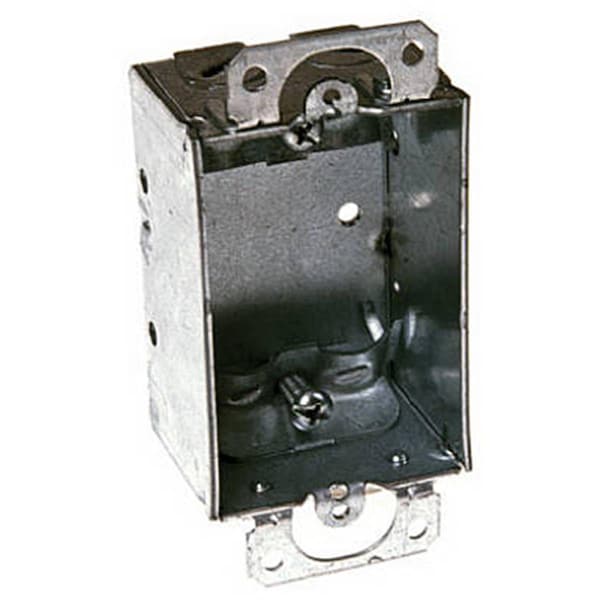 Raco Electrical Box, 7.5 cu in, Switch Box Type, 0 Gangs, Steel - 242982