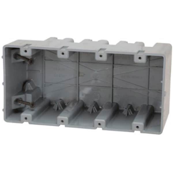 Switch On 74 cu. in. 4 Gang Electrical Box, Gray - SW2815792