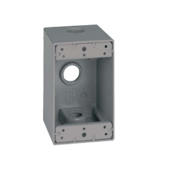 Sigma Engineered Solutions Electrical Box, Outlet Box Type, 1 Gang, Die-Cast Metal - 14256