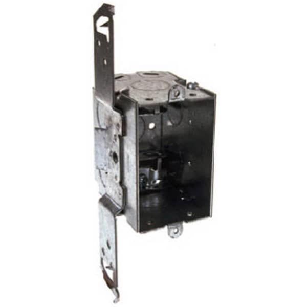 Boombox Electrical Box, 14 cu in, Switch Box Type, 1 Gang, Steel - BO586496