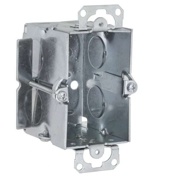 Raco Electrical Box, 12.5 cu in, Switch Box Type, 1 Gang, Steel - 512
