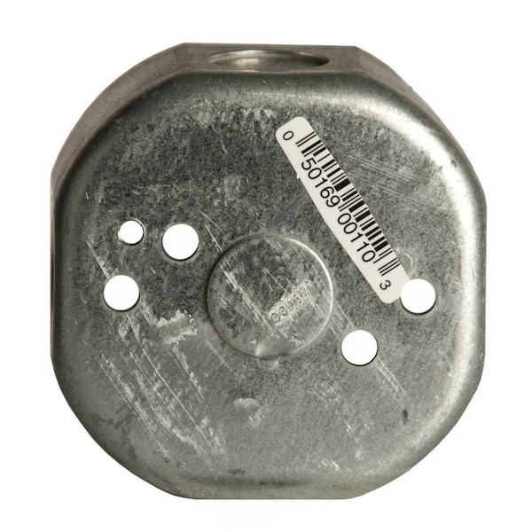 Raco Electrical Box, 11.8 cu in, Octagon Box Type, 1 Gang, Galvanized Steel, Octagon Shape - 110