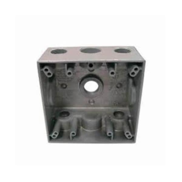 Mulberry Electrical Box, 30.5 cu in, Outlet Box Type, 2 Gangs, Aluminum - 30248