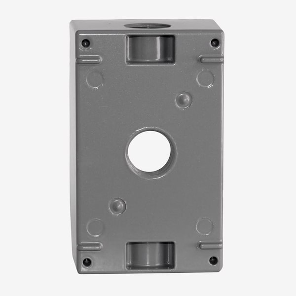 Sigma Engineered Solutions Outlet Box, 1 Gang, Die-Cast Metal - 14250