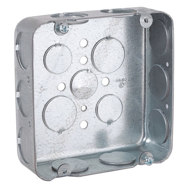 Raco Electrical Box, 29.5 cu in, Wall Box Type, 2 Gangs, Steel - 246