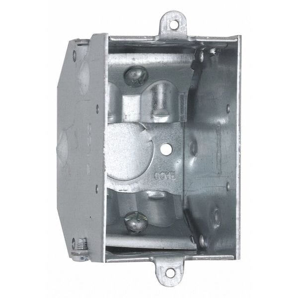 Raco Electrical Box, 10.5 cu in, Switch Box Type, 1 Gang, Steel - 473