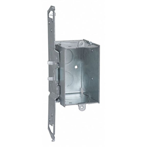 Raco Electrical Box, 12.5 cu in, Switch Box Type, 1 Gang, Steel - 505