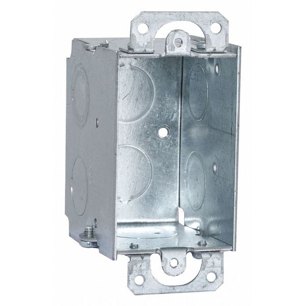 Raco Electrical Box, 12.5 cu in, Switch Box Type, 1 Gang, Steel - 503