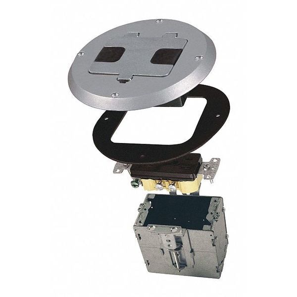 Raco Electrical Box, 28 cu in, Ceiling Box Type, 1 Gang, Steel - 6239SS
