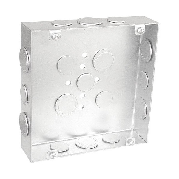 Southwire Electrical Box, 50 cu in, Square Box Type, 6 Gangs, Steel - 6150-S