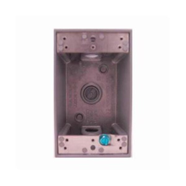 Mulberry Electrical Box, 19 cu in, Outlet Box Type, 1 Gang, Aluminum - 30201