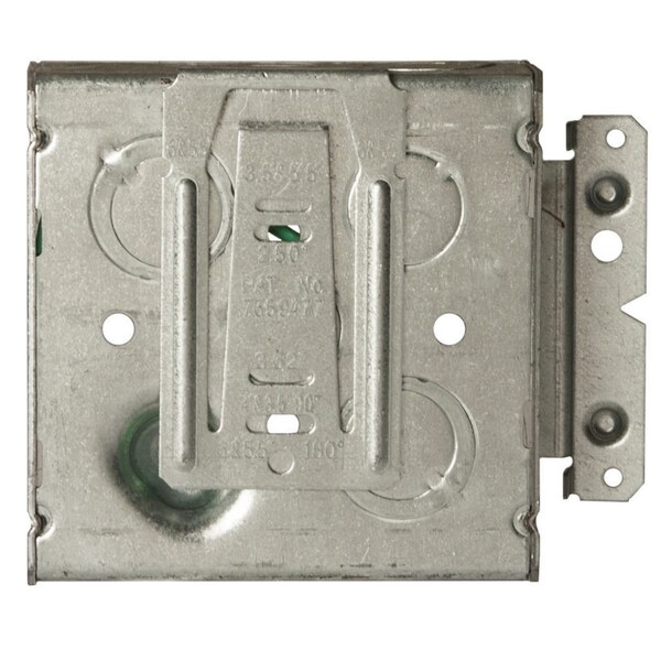 Raco Electrical Box, 21 cu in, Square Box Type, 2 Gangs, Galvanized Steel, Square Shape - 189H
