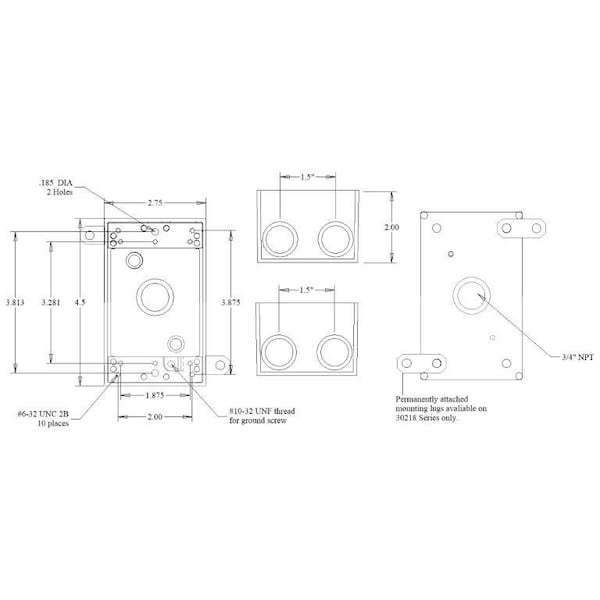 Mulberry Electrical Box, 18 cu in, Outlet Box Type, 1 Gang, Aluminum - 30216