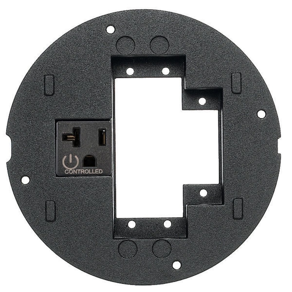 Hubbell Wiring Device-Kellems SystemOne, Sub-Plate, Recessed Opening (1) Extron Single MAAP or (2) Single AAP Series Adapter Plates or FSR IPS plates, Controlled Single 20A, 125V - S1SPEXT2C