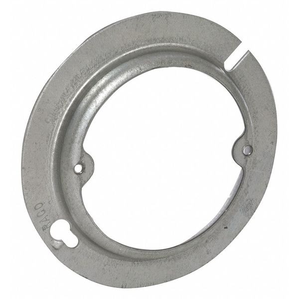 Raco Electrical Box Cover, Round, Steel, Raised Cover - 727