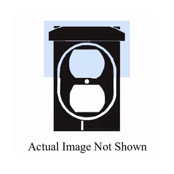 Mulberry Electrical Box Cover, 1 Gang, Aluminum, Duplex Receptacle Cover - 30522