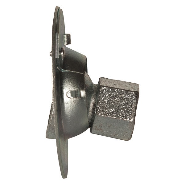 Raco Electrical Box Cover, Octagon Box Type, 1, Galvanized Steel, Square with Pipe Cover - 894KH