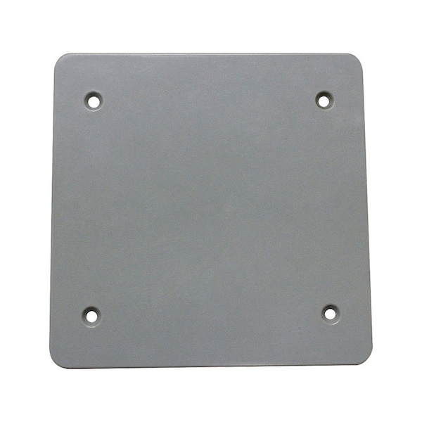 Sigma Engineered Solutions Electrical Box Cover, 2 Gangs, Non-Metallic, Blank Cover - 14160