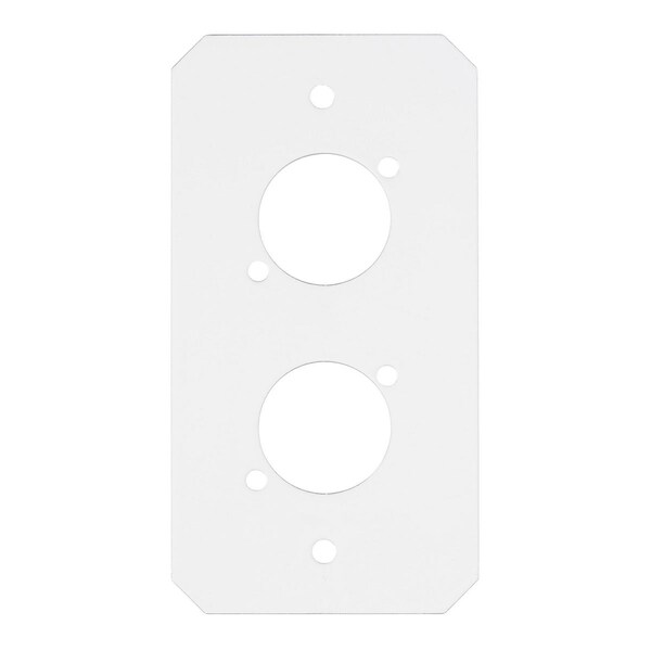 Hubbell Wiring Device-Kellems Sub-Plate, 1 Gang, Steel, XLR Opening Cover - S1R10CSP2X