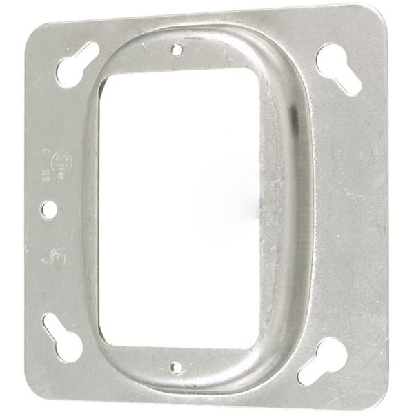 American Imaginations Electrical Box Cover, Wall Box Type, Square, Steel - AI-37156