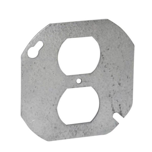 Southwire Octagon Steel 0.06 in. H X 4 in. W Switch Cover - 54C40B-UPC