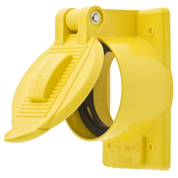 Hubbell Wiring Device-Kellems 1-Gang -Gang Vertical Weatherproofing Covers, 2.43 in W, 3.28 in H, 4.56 in L - HBL77CM74WO