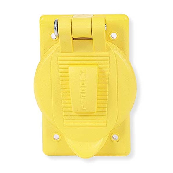 Hubbell Wiring Device-Kellems 1-Gang -Gang Vertical Weatherproofing Covers, 2.43 in W, 3.28 in H, 4.56 in L - HBL77CM74WO