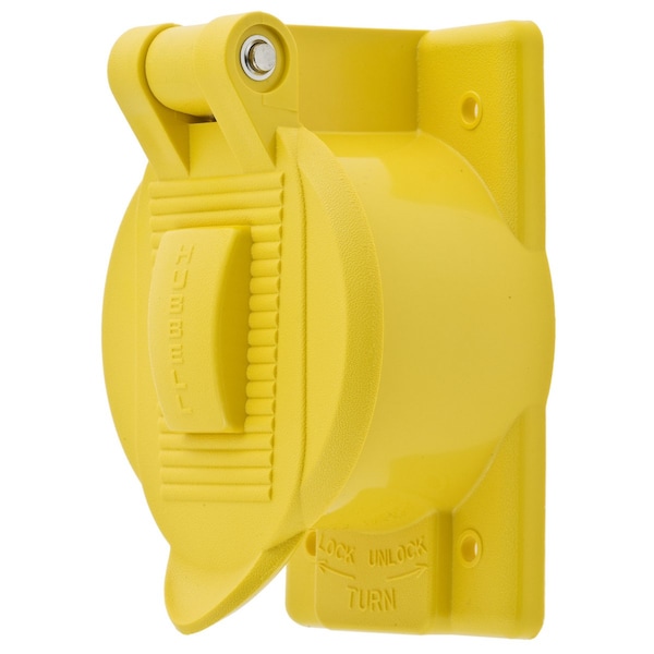Hubbell Wiring Device-Kellems 1-Gang -Gang Vertical Weatherproofing Covers, 2.43 in W, 3.28 in H, 4.56 in L - HBL77CM74WO