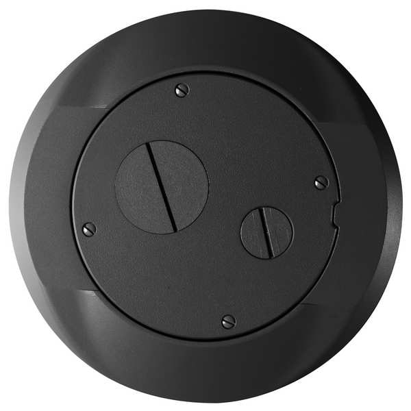 Hubbell Wiring Device-Kellems Floor Sub-Plate, 1 Gang, Aluminum, Furniture Feed Cover - S1SPFFBL
