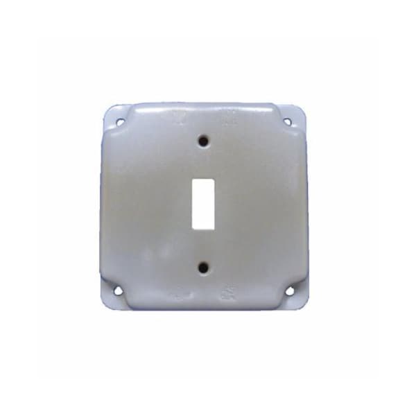 Mulberry Electrical Box Cover, 1 Gang, Steel, Toggle Switch Cover - 11401